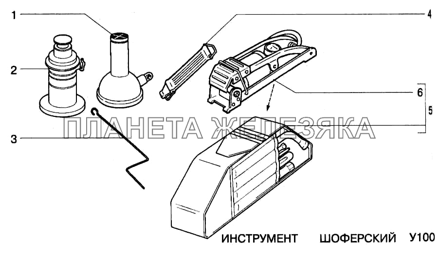 Инструмент шоферский ВАЗ-2123