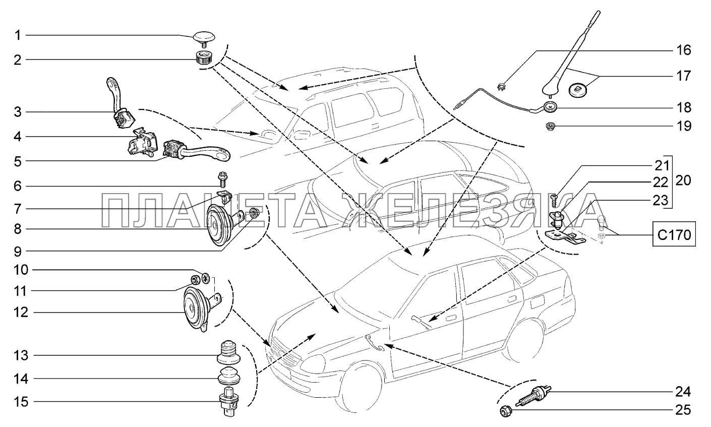 Сигналы ВАЗ-2170 