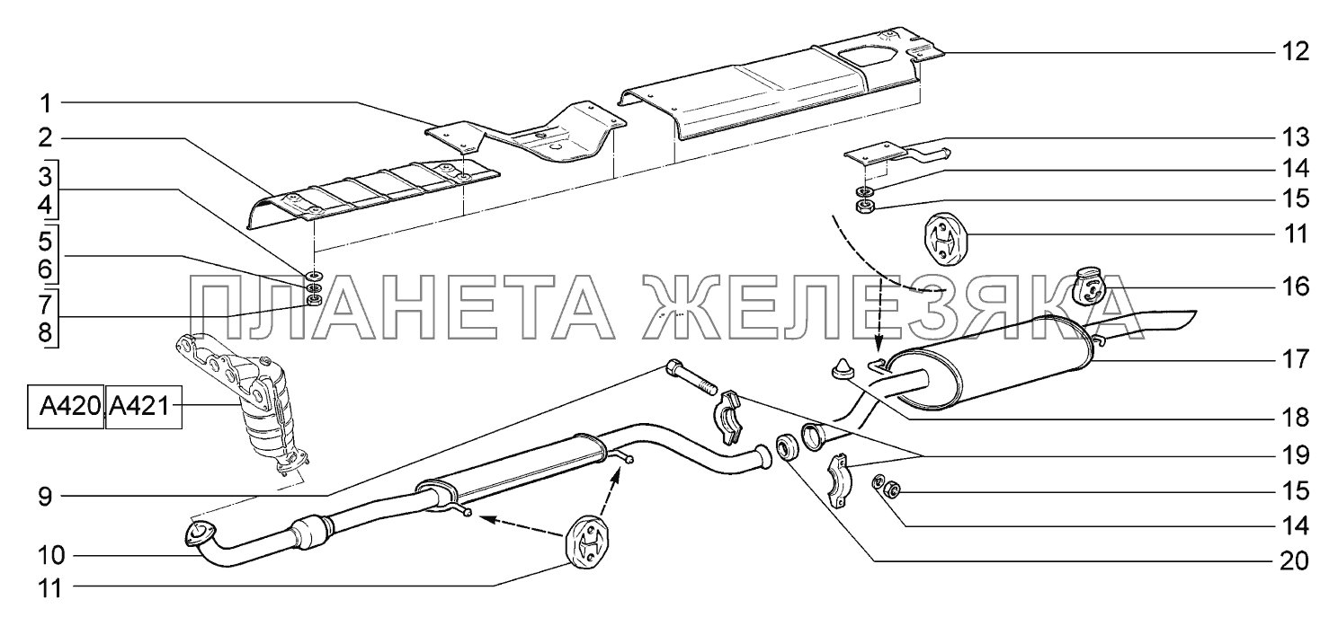 Глушители ВАЗ-2170 