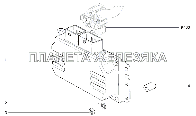 Контроллер системы управления двигателем Lada Granta-2190