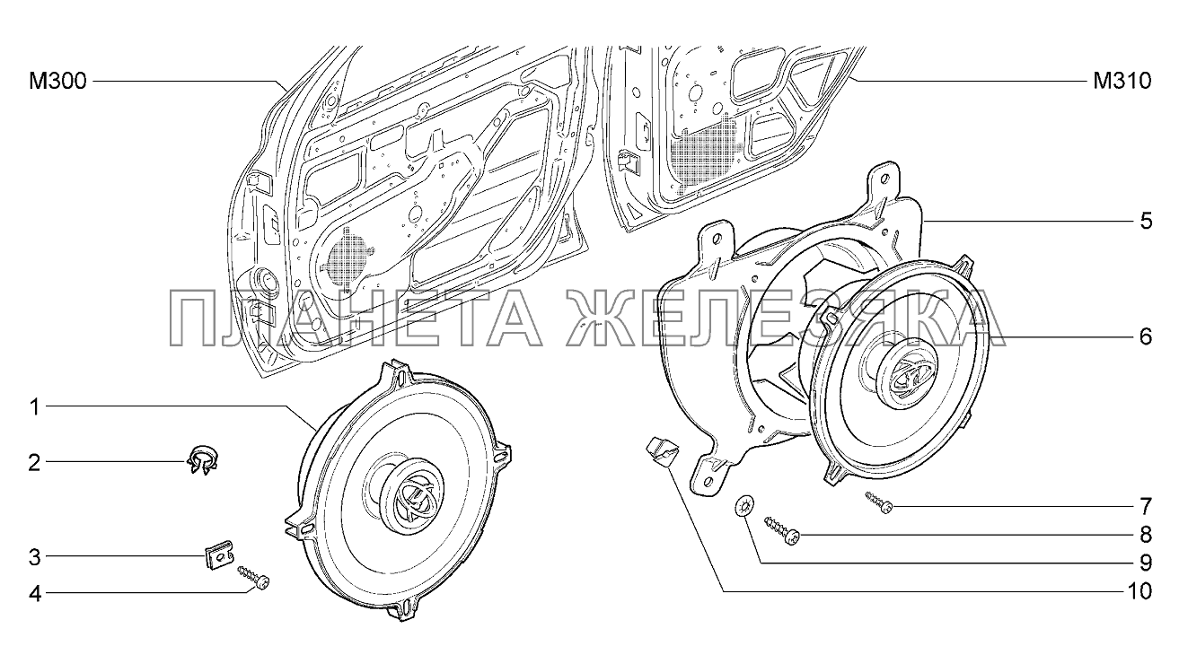 Громкоговорители Lada Kalina 2192, 2194