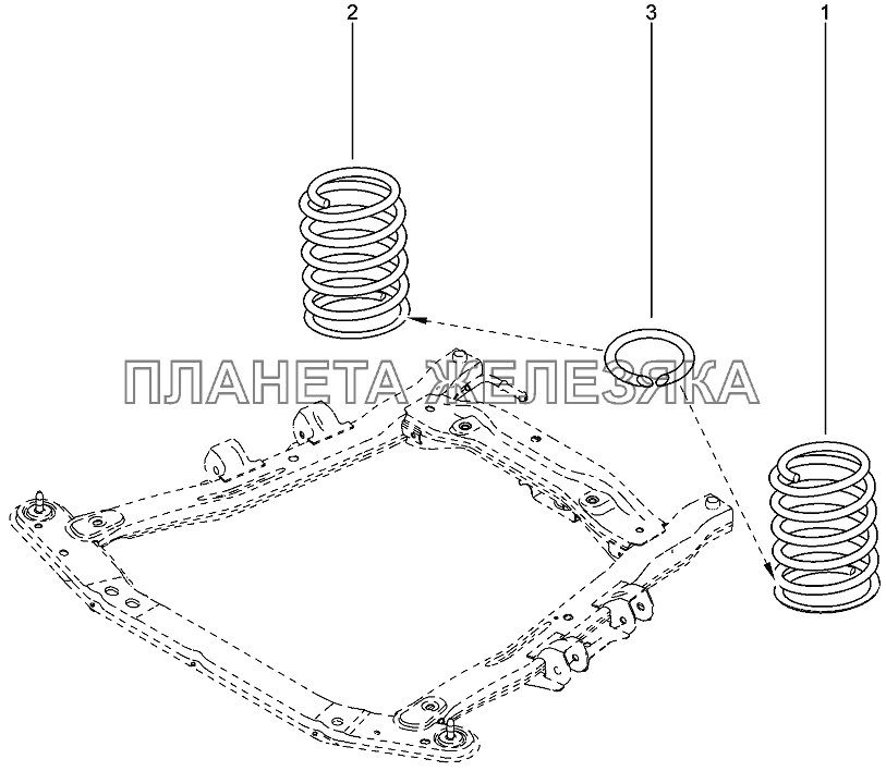 Пружины передние Лада Ларгус 4601