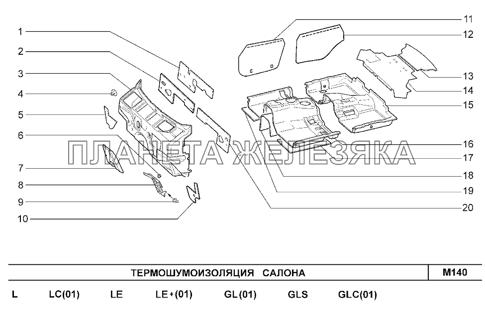 Термошумоизоляция салона Шевроле Нива-1,7