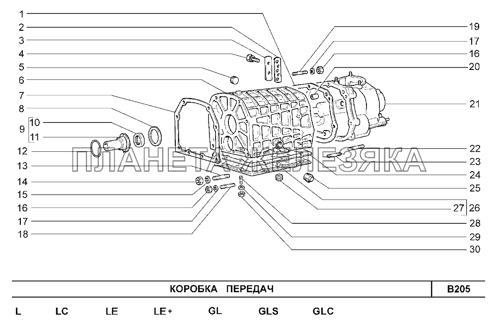 Коробка передач Шевроле Нива-1,7