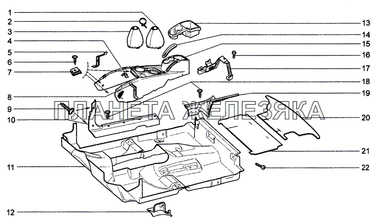 Коврики (34, 55) Chevrolet Niva 1.7