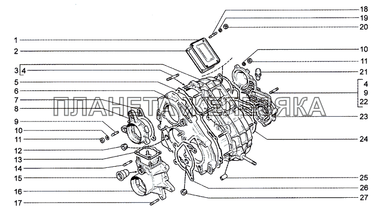 Коробка раздаточная Chevrolet Niva 1.7