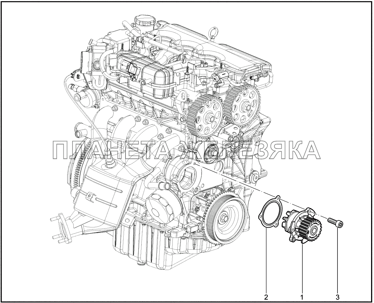110010. Водяной насос Lada Vesta