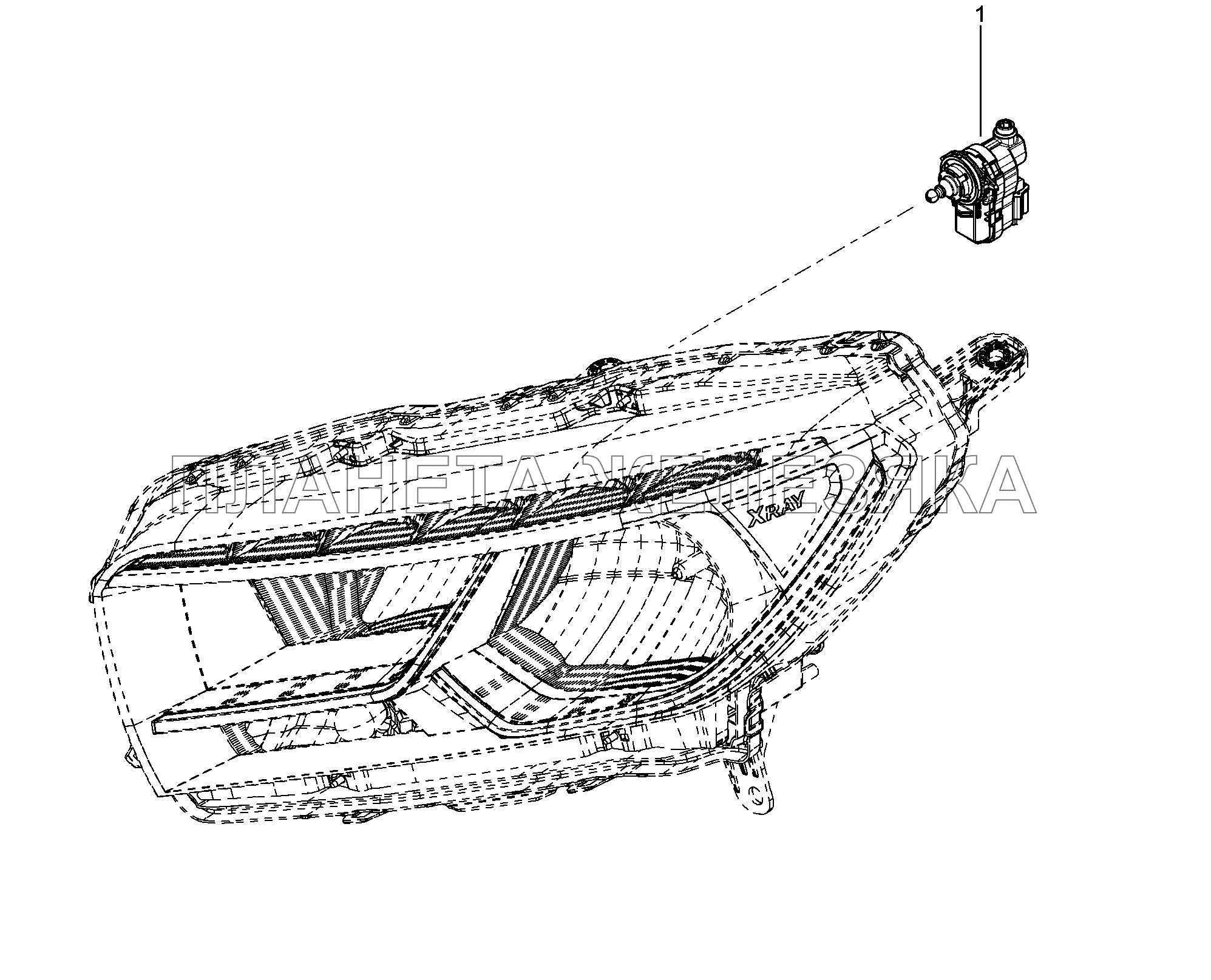805010. Корректор света Lada Xray