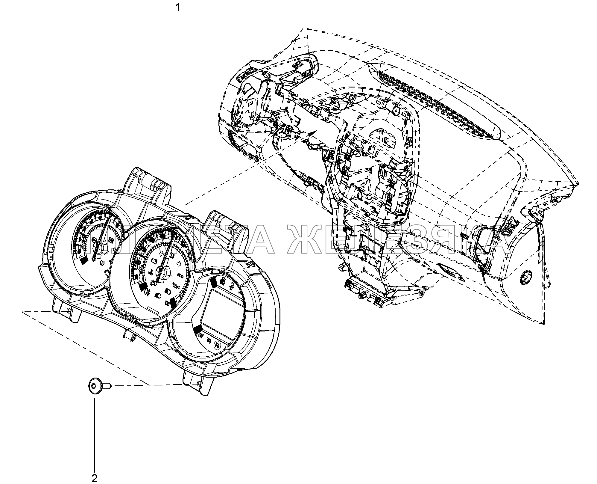830110. Комбинация приборов Lada Xray