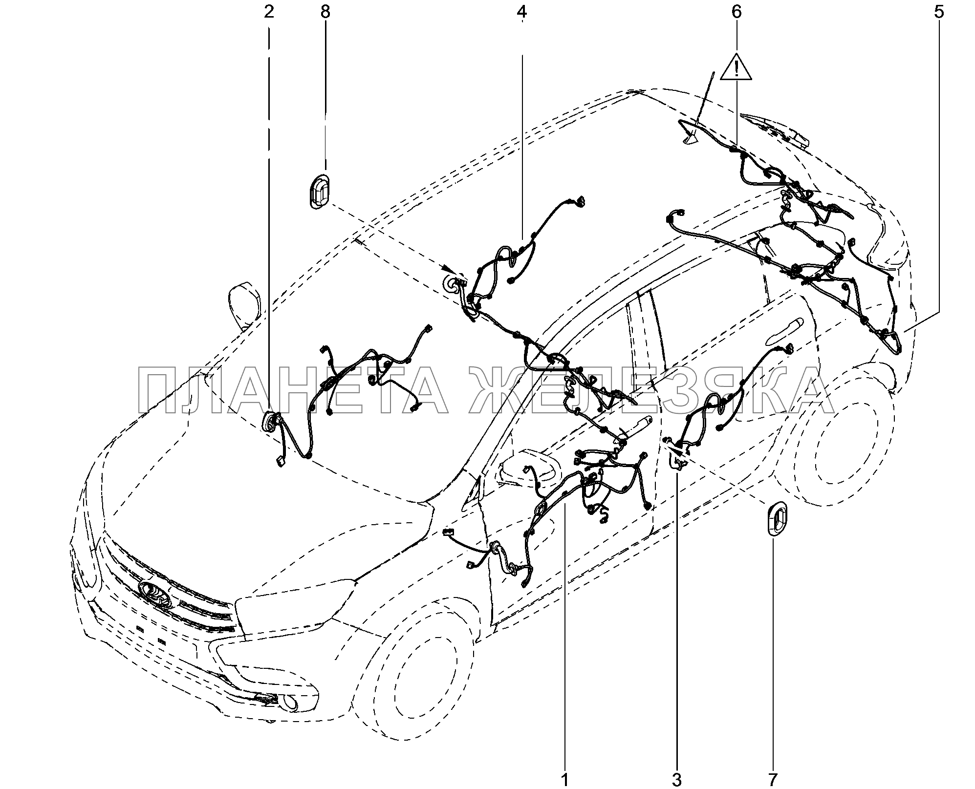 884010. Жгут проводов Lada Xray
