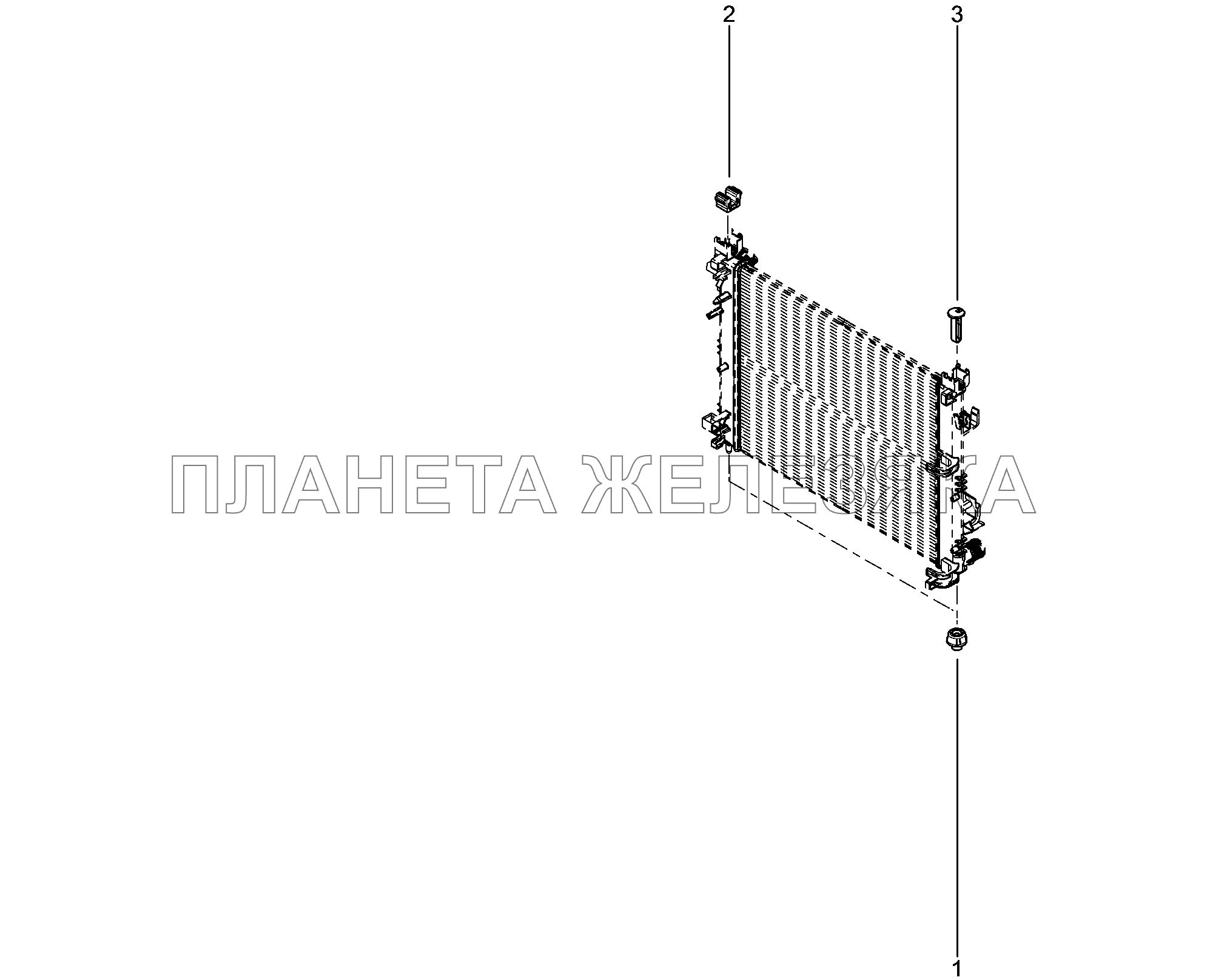 190110-1577090 Радиатор охлаждения двигателя Lada Xray