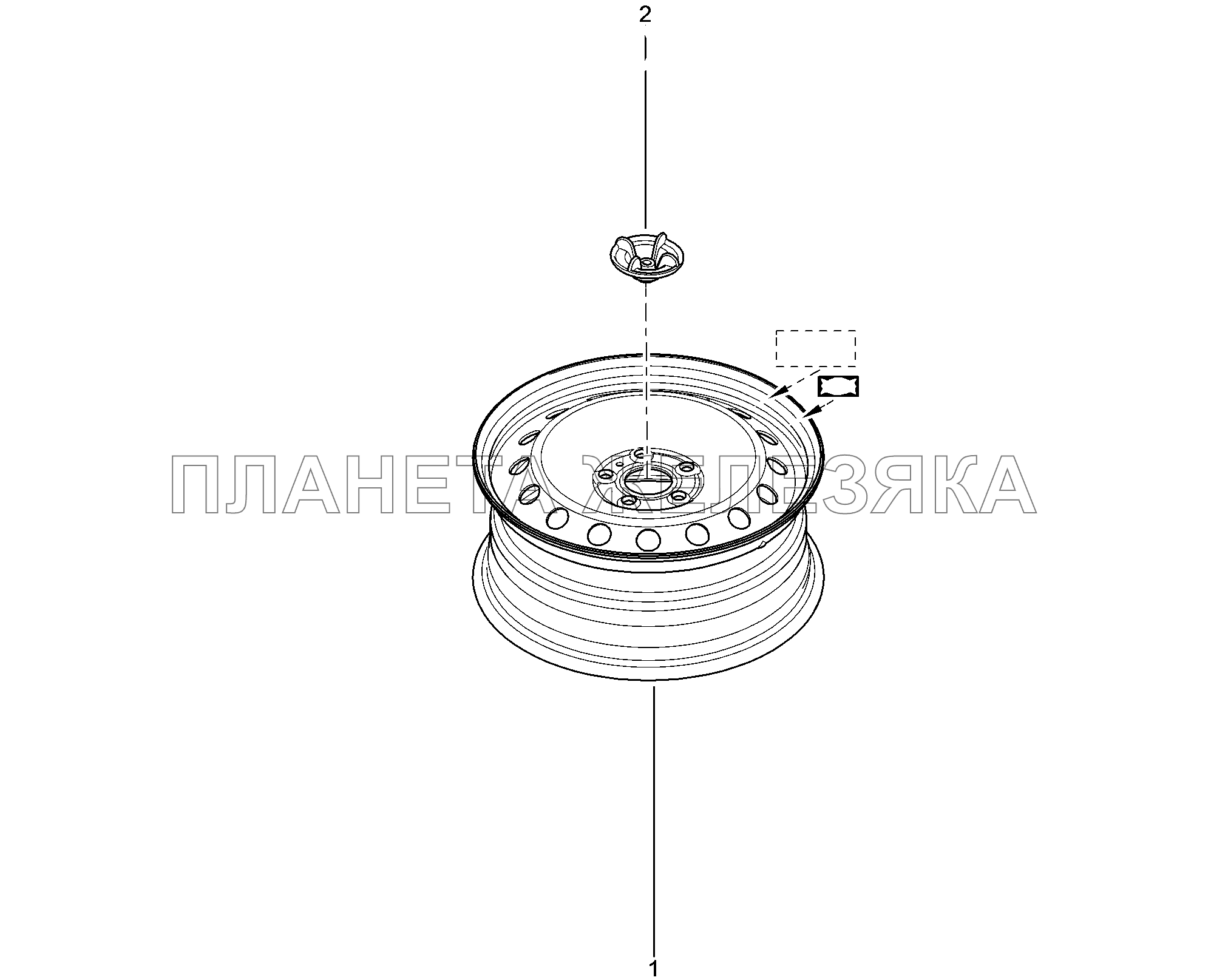 351010-1560665 Диск колеса (запаска) Lada Xray