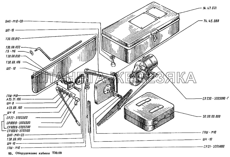Оборудование кабины Т-25А