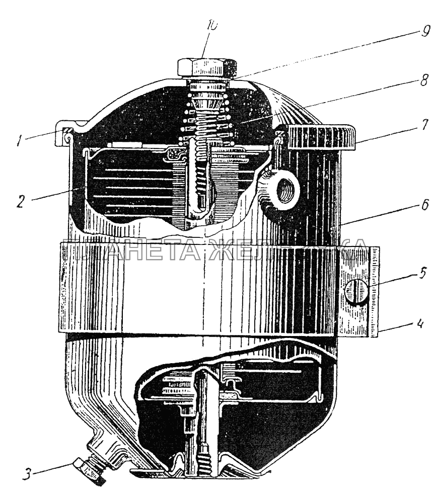 Фильтр масляный тонкой очистки ЗИС-110