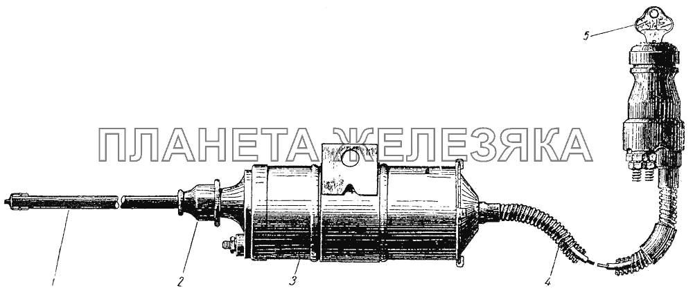 Замок зажигания. Катушка зажигания ЗИС-110