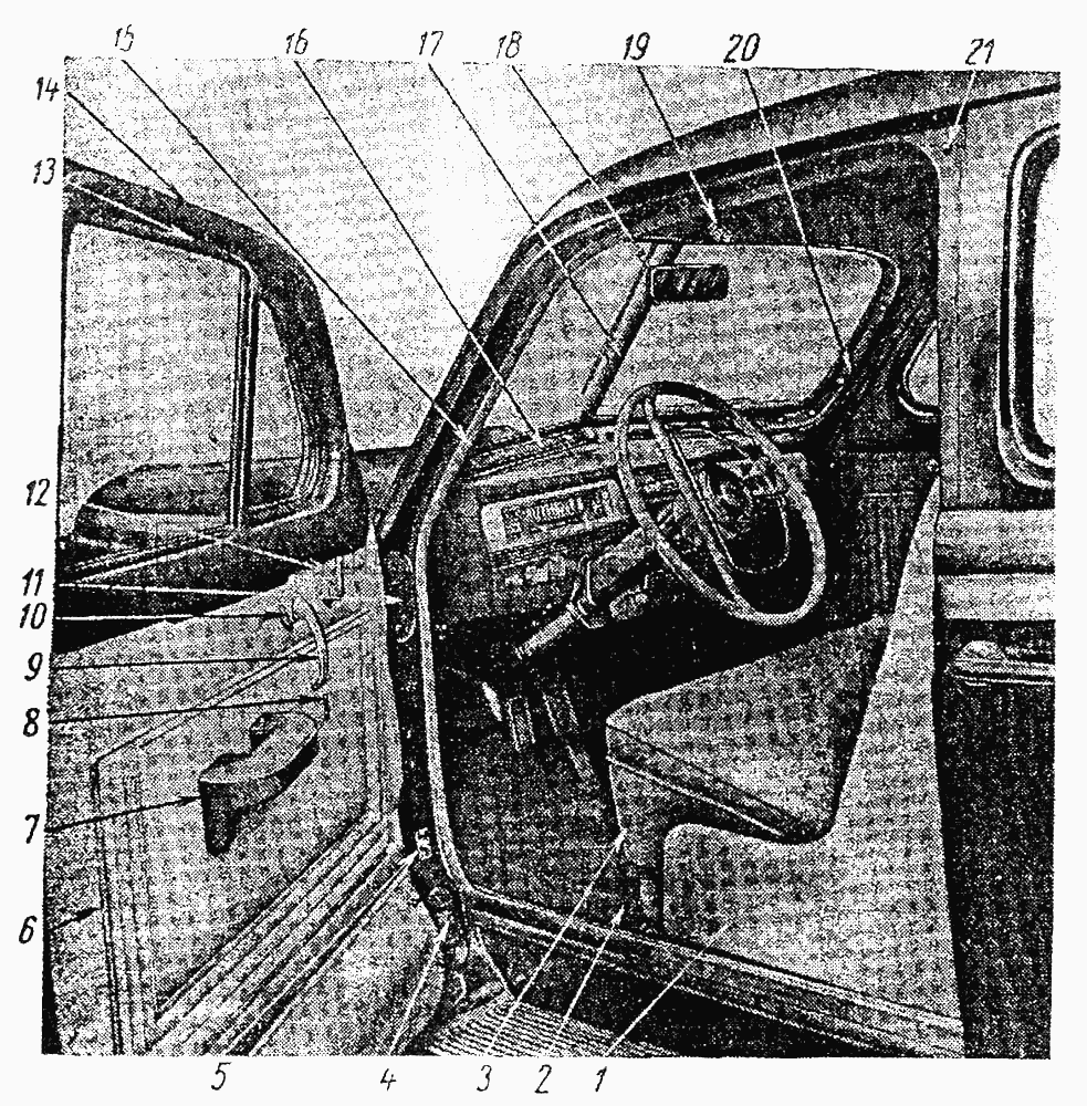 Передок кузова. Двери передние ЗИС-110