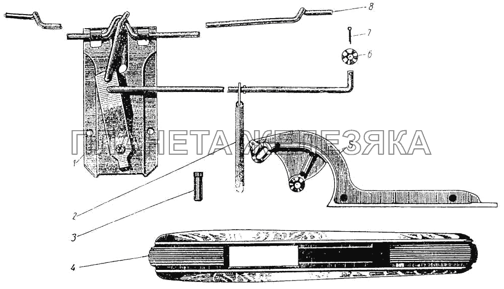 Запор капота ЗИС-110