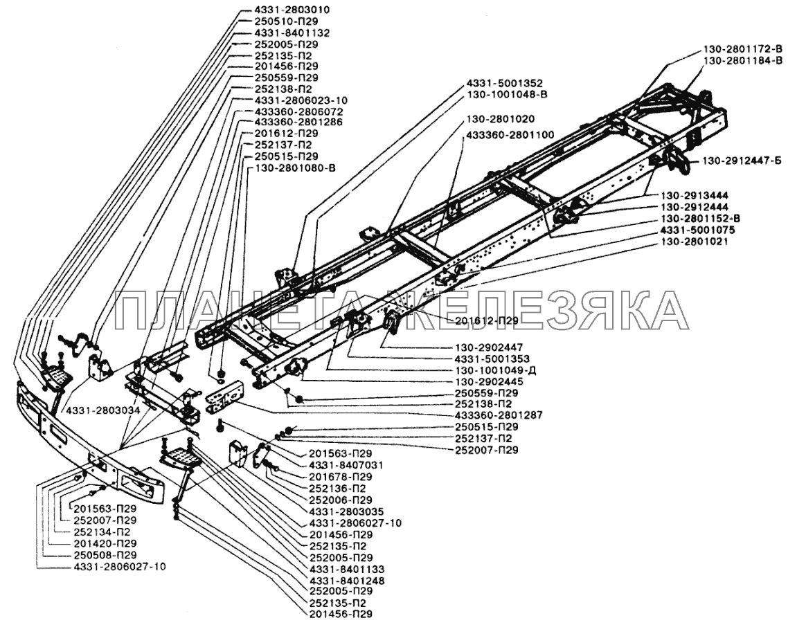 Рама ЗИЛ-433110