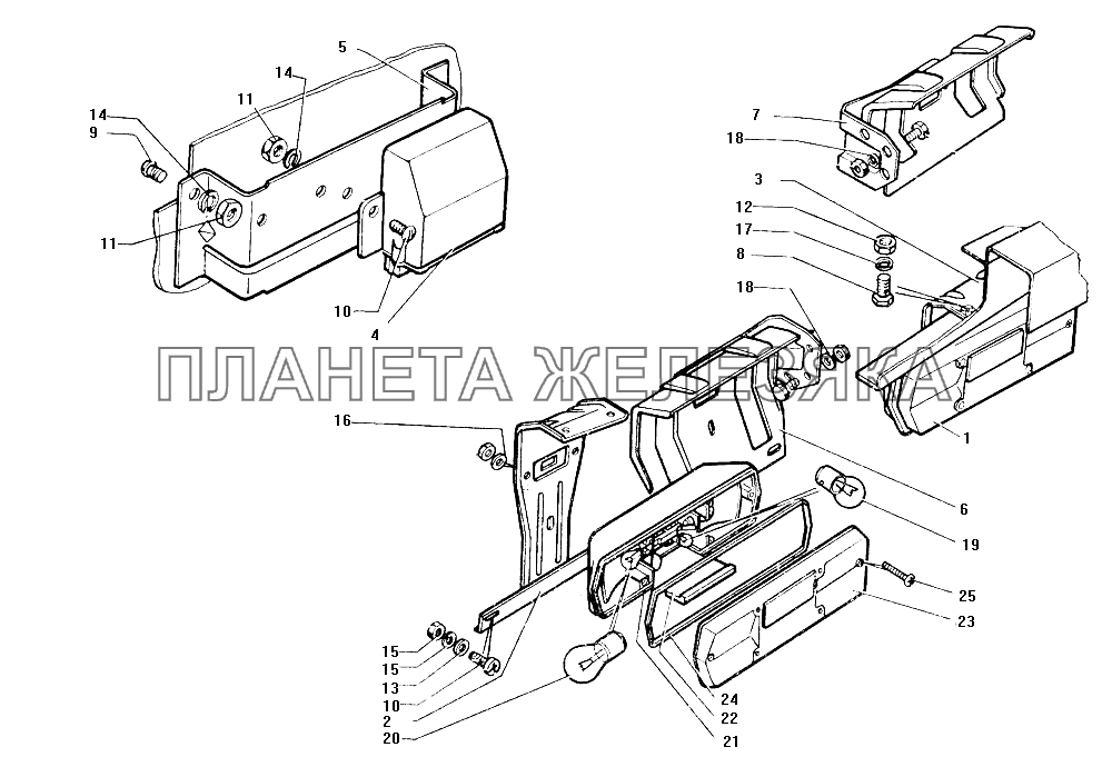Фонари задние ЗИЛ-130