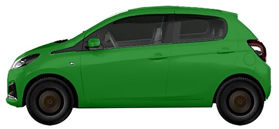 Диски на PEUGEOT 108 1.2 VTi 2014