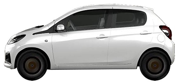 Диски на PEUGEOT 108 1.2 VTi 2014